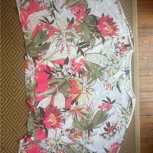 Chico's Multicolor Floral Poncho